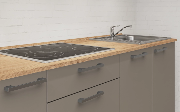 Cuisines Elite Cuisine linéare 270 cm électroménagers inclus planning 7 3