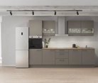 Cuisines Elite Cuisine linéaire 300 cm électroménagers inclus planning 7 0