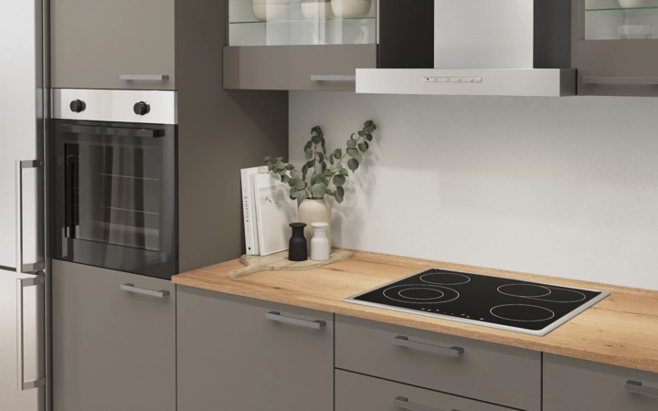 Cuisines Elite Cuisine linéaire 300 cm électroménagers inclus planning 7 2