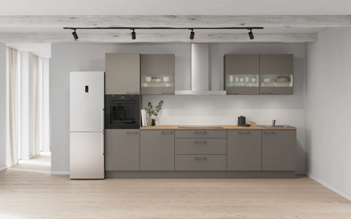 Cuisines Elite Cuisine linéare 330cm électroménagers inclus planning 7 0