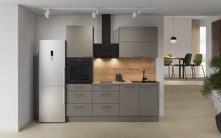 Cuisines Elite Cuisine linéaire 210 cm électroménagers inclus, planning 8 0