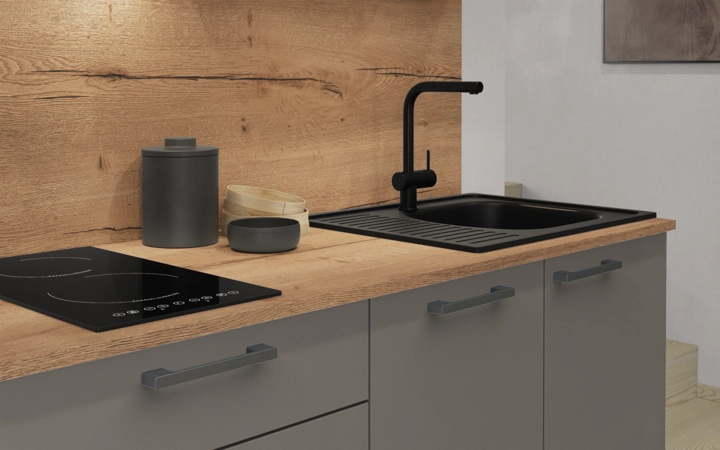 Cuisines Elite Cuisine linéaire 210 cm électroménagers inclus, planning 8 3