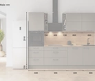 Cuisines Elite Cuisine linéare 270 cm électroménagers inclus planning 8 5