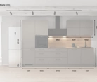 Cuisines Elite Cuisine linéare 330cm électroménagers inclus planning 8 5