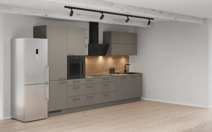 Cuisines Elite Cuisine linéare 360 cm électroménagers inclus planning 8 1