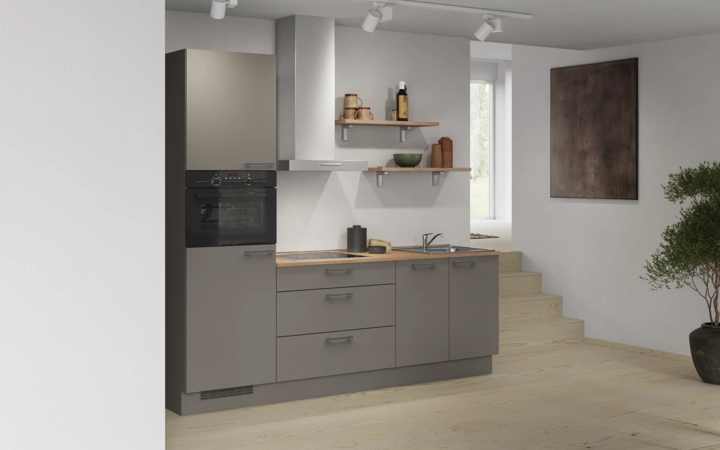 Cuisines Elite Cuisine linéaire 240 cm électroménagers inclus planning 9 1