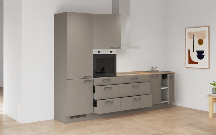 Cuisines Elite Cuisine linéaire 300 cm électroménagers inclus planning 9 4