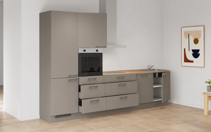 Cuisines Elite Cuisine linéare 330cm électroménagers inclus planning 9 4