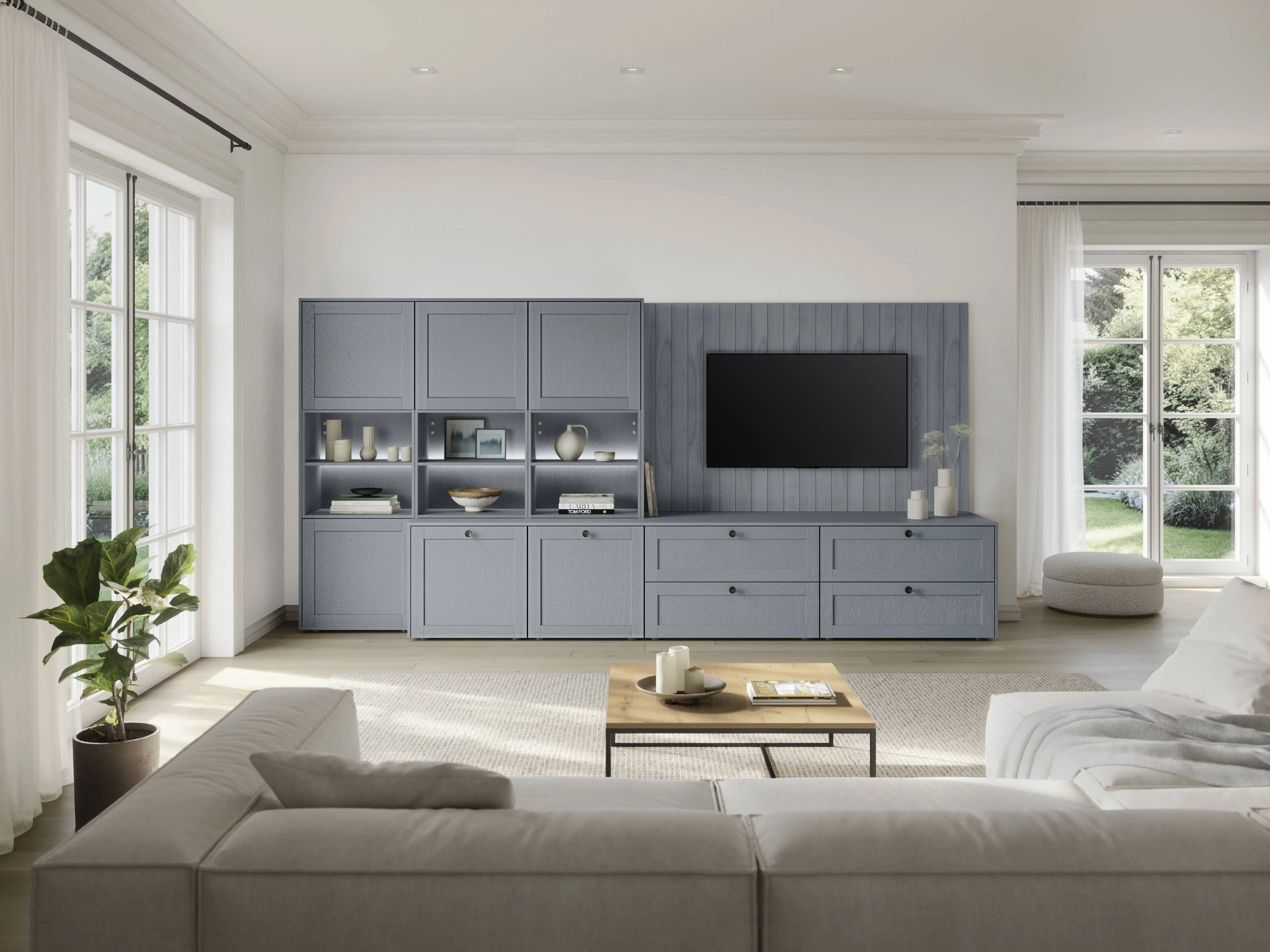 meuble tv contemporain bleu pastel avec rangements meuble tv contemporain bleu pastel avec rangements