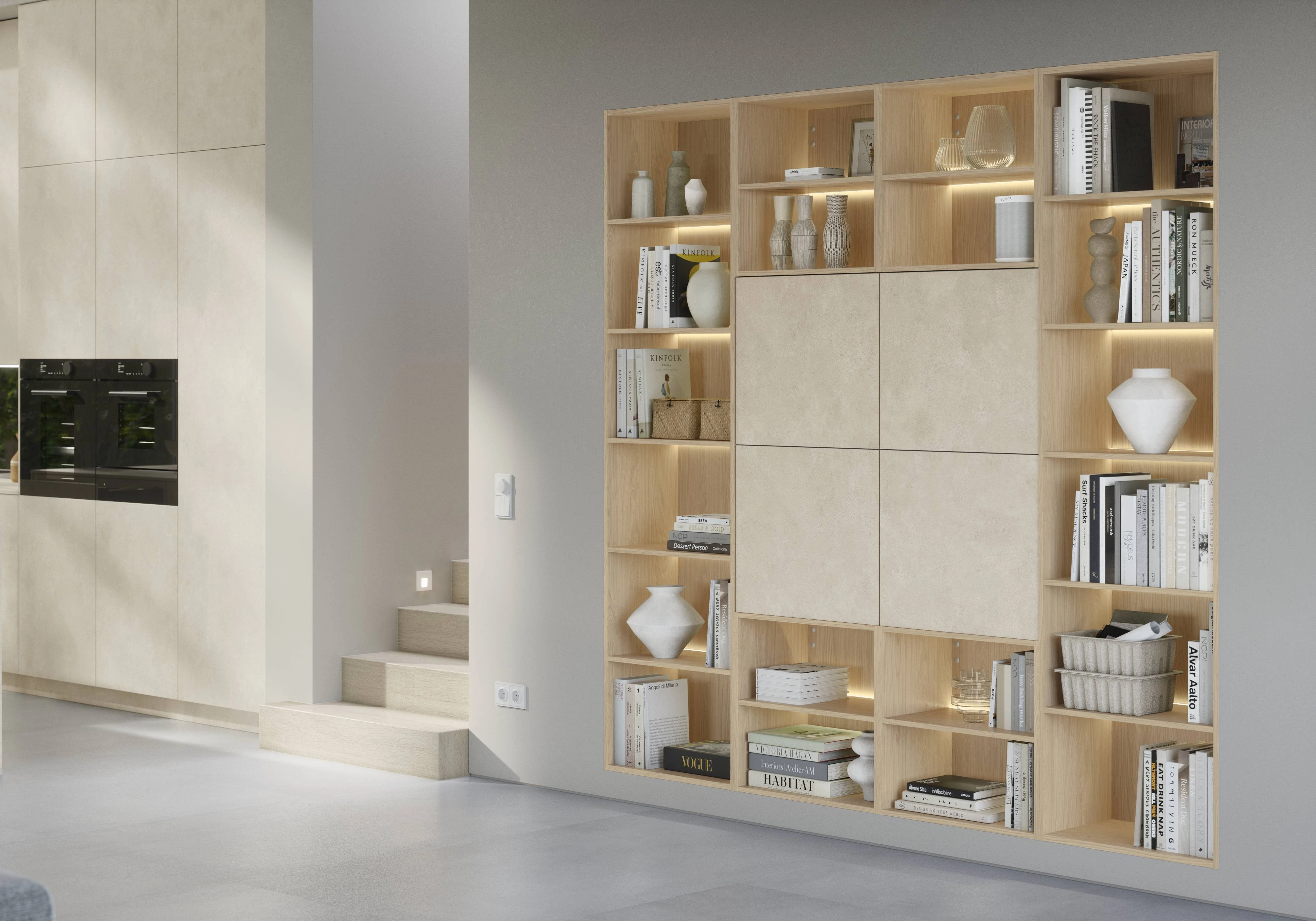 bibliothèque intégrée dans un mur rétro éclairé haut de gamme bibliothèque intégrée dans un mur rétro éclairé haut de gamme